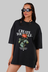 Black Female Premium Cotton T-shirt Create Yourself