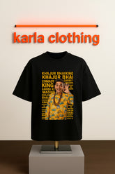 Black Male Premium Cotton T-shirt Khajur Bhai