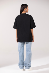 Black Female Premium Cotton T-shirt Sigma Lepord