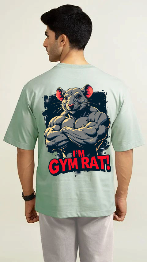 Light Ocean Green Premium Cotton T-shirt Gym Rat