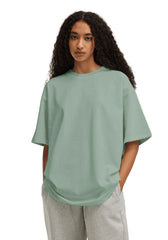 Light Green Female Premium Cotton T-shirt