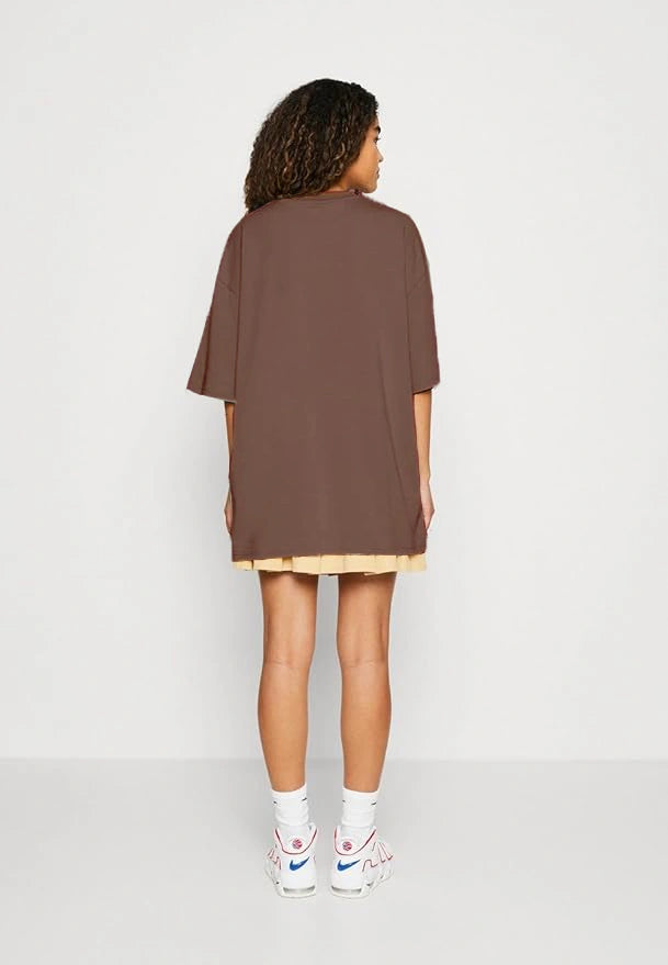 Brown Female Premium Cotton T-shirt