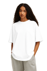 White Female Premium Cotton T-shirt