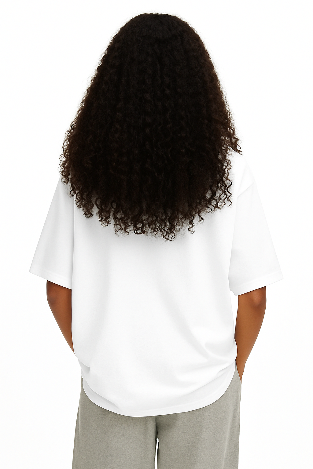 White Female Premium Cotton T-shirt