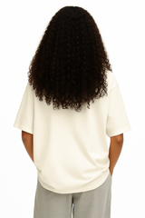 Cream Female Premium Cotton T-shirt