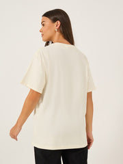 Deset Vibes On off white Premium Cotton T-shirt