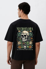 Black Premium Cotton Necroflora T-shirt