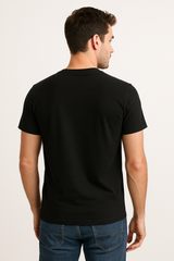 Majestic Stag Black Regular Cotton T-shirt