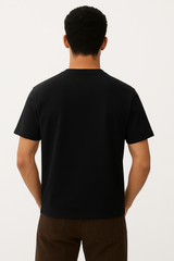 "Compromise with Caution" Street Black Regular Cotton T-shirt