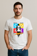 Urban Core – Color Block  White Regular Cotton T-shirt