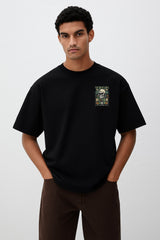 Black Premium Cotton Necroflora T-shirt