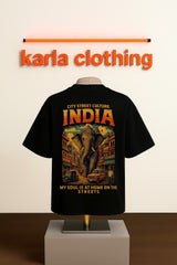 Black Male Premium Cotton T-shirt City Street Culture India
