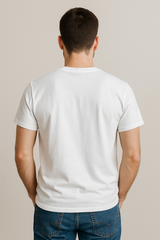 Urban Core – Color Block  White Regular Cotton T-shirt