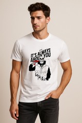 It’s Always About You – Edgy Skull White Regular Cotton T-shirt (Copy) (Copy)